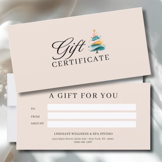 SALON KERSTBOOM ZAKENCERTIFICAAT