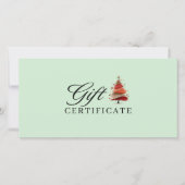 SALON KERSTBOOM ZAKENCERTIFICAAT (Voorkant)