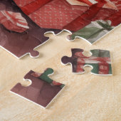 salon kerstcadeaus open haard legpuzzel (Zijkant)