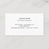 Salon Klantenbinding 6 Punch Glitter Bokek Klantenkaartje (Achterkant)