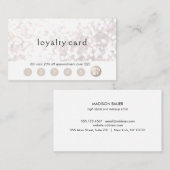 Salon Klantenbinding 6 Punch Glitter Bokek Klantenkaartje (Voorkant / Achterkant)