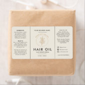Salon Logo Haarolie Druppelfles Etiket (Insitu)