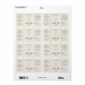 Salon Logo Haarolie Druppelfles Etiket (Full Sheet)