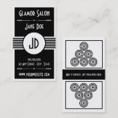 Salon Loyalty Visitekaartje Punch Card (Voorkant / Achterkant)