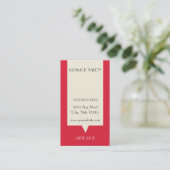 Salon Loyalty Visitekaartje Punch Kaart (Staand voorkant)