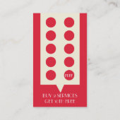 Salon Loyalty Visitekaartje Punch Kaart (Achterkant)