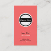 Salon Loyalty Visitekaartje Punch Kaart (Achterkant)