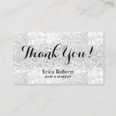 Salon Luxury Silver Glitter Modern Gold Loyalty (Achterkant)