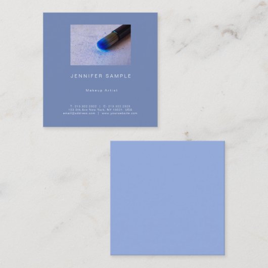 Salon Make-up Elegant Professioneel Plein Luxe Vierkante Visitekaartje (Voorkant / Achterkant)