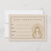 Salon Make-up Hair Lashes Beige Tarot Gift Kaart (Voorkant)