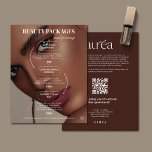 Salon Make-up Promotie Prijzen Flyer<br><div class="desc">Elegant en kalmerend flyer ontwerp, ideaal voor cosmetische salons en visagisten. Deze flyer is ontworpen om uw behandelingen, prijzen en merkboodschap op een visueel verzachtende en professionele manier te benadrukken. Gemakkelijk aan te passen aan de branding van uw salon — van kleuren tot inhoud. Aanbevolen om op een computer te...</div>