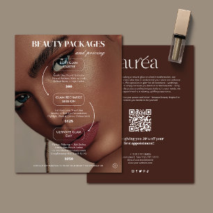 Salon Make-up Promotie Prijzen Flyer