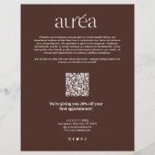 Salon Makeup Promotion Pricing Flyer (Achterkant)