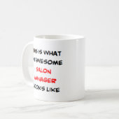 salon manager , geweldige koffiemok (Voorkant links)