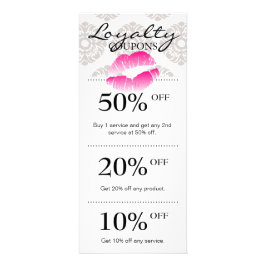 Salon Marketing Kaarten Beauty Lips Pink Reclamekaart