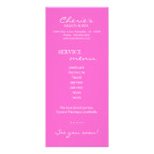 Salon Marketing Kaarten Zebra Roze Tanning Brunett Reclamekaart (Achterkant)