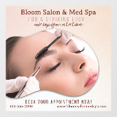 Salon Med Spa Micropigmentatie Make-up aanpassen Raamsticker (Vel)