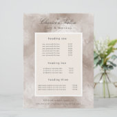 Salon Metallic Pearl Elegante Prijs Kaart (Staand voorkant)