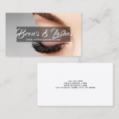 Salon Microblading, Eyebrows, Permanent Makeup Visitekaartje (Voorkant / Achterkant)