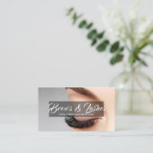 Salon Microblading, Eyebrows, Permanent Makeup Visitekaartje (Staand voorkant)