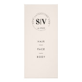 Salon Minimal Modern Service Price List Rack Kaart (Voorkant)