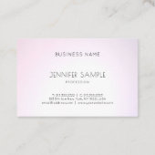Salon Modern Elegant Design Professional Plain Visitekaartje (Achterkant)