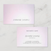 Salon Modern Elegant Design Professional Plain Visitekaartje (Voorkant / Achterkant)