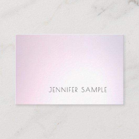 Salon Modern Elegant Design Professional Plain Visitekaartje (Voorkant)