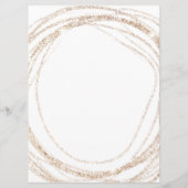 Salon Modern Faux Gold abstract Elegante Prijs Kaa Menu (Achterkant)