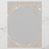 Salon Modern Faux Gold abstract Elegante Prijs Kaa Menu (Achterkant)