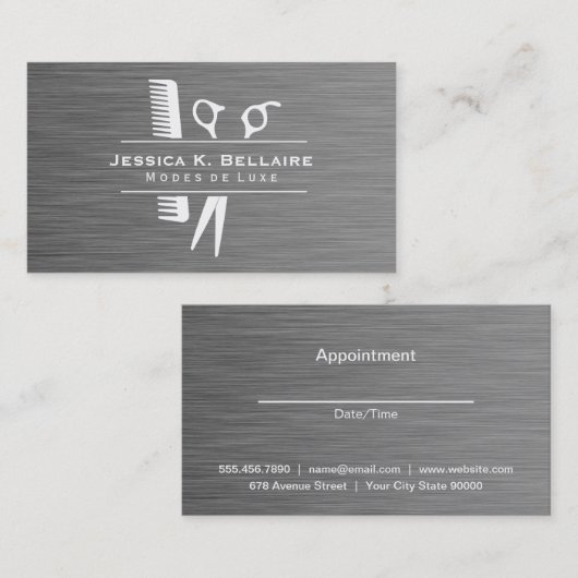 Salon Modern Luxe Afsprakenkaartje (Voorkant / Achterkant)