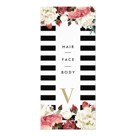 Salon Moderne Services Price List Botanics Reclamekaart (Voorkant)