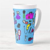 Salon-mok Latte Mok (Rechterhoek)