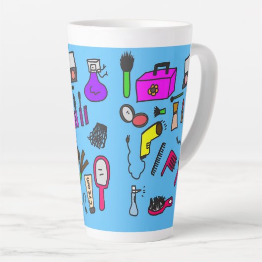 Salon-mok Latte Mok (Rechterhoek)