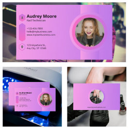 Salon nageltechnicus visitekaartje