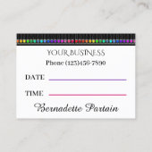 Salon - Nail Technicier - Benoemingskaart Visitekaartje (Achterkant)