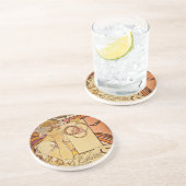 Salon of 100 a Woman Zandsteen Onderzetter (Zijkant)