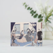 Salon of a house of foreign merchants at briefkaart (Staand voorkant)