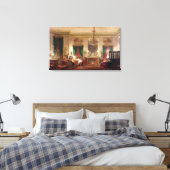 Salon of Princess Mathilde Bonaparte Canvas Afdruk (Insitu (Slaapkamer))