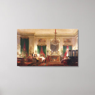 Salon of Princess Mathilde Bonaparte Canvas Afdruk