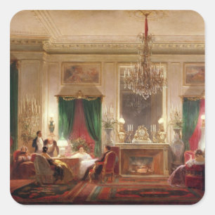 Salon of Princess Mathilde Bonaparte Vierkante Sticker