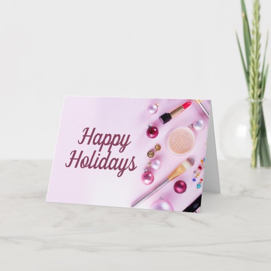 Salon of spa Kerstmis/Vakantiedagen Feestdagen Kaart (Voorkant)