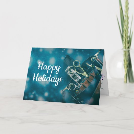 Salon of spa Kerstmis/Vakantiedagen Feestdagen Kaart (Voorkant)