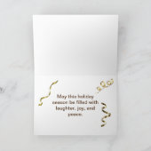 Salon of spa Kerstmis/Vakantiedagen Feestdagen Kaart (Binnen)