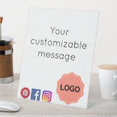  salon- of spa-teken reclamebord met voetstuk (Insitu)