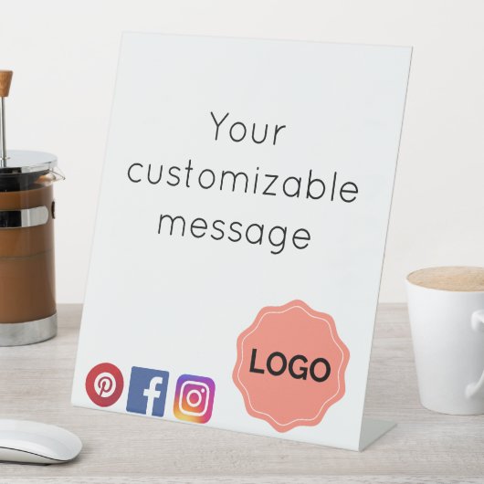  salon- of spa-teken reclamebord met voetstuk (Insitu)