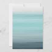 Salon Opening Aqua Ombre Kaart (Achterkant)