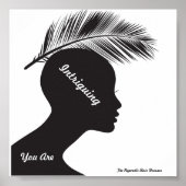 Salon Poster Priming Words Hypnotic Hair Dresser (Voorkant)