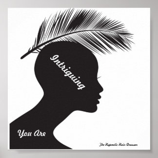 Salon Poster Priming Words Hypnotic Hair Dresser