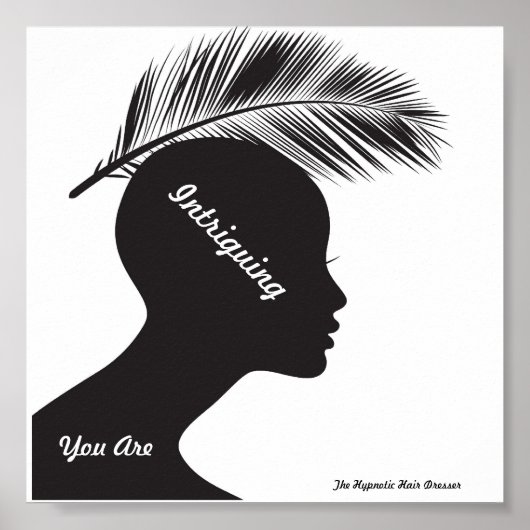 Salon Poster Priming Words Hypnotic Hair Dresser (Voorkant)